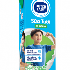 Sữa tiệt trùng Dutch Lady CGHL có đường 48x180ml