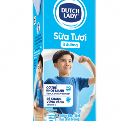 Sữa tươi tiệt trùng Dutch Lady CGHL ít đường  48x180ml
