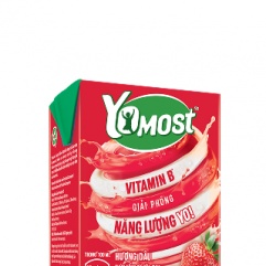 Sữa chua lên men tự nhiên Yomost Dâu 48x100ml (2)