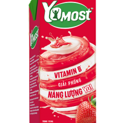 Sữa chua lên men tự nhiên Yomost Dâu 48x170ml