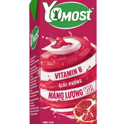 Sữa chua lên men tự nhiên Yomost Lựu  48x170ml