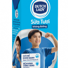 Sữa tươi tiệt trùng Dutch Lady Không đường 12x965ml