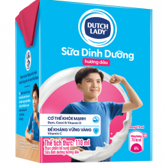 Sữa tươi tiệt trùng Dutch Lady  Dâu 48x110ml