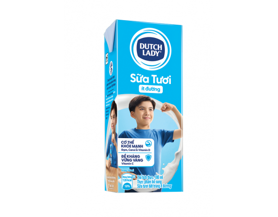 Sữa tươi tiệt trùng Dutch Lady CGHL ít đường  48x180ml