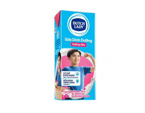 Sữa tươi tiệt trùng Dutch Lady CGHL Dâu 48x180ml