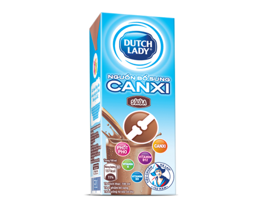 Sữa Dutch Lady CANXI Socola  180ml